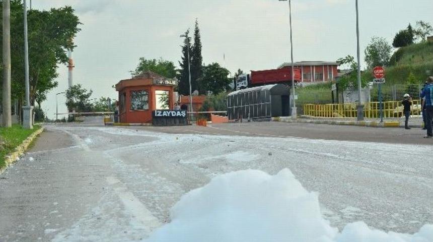 İzaydaş'ta Yangın Paniği