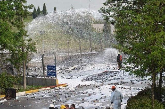 İzaydaş'ta Yangın Paniği