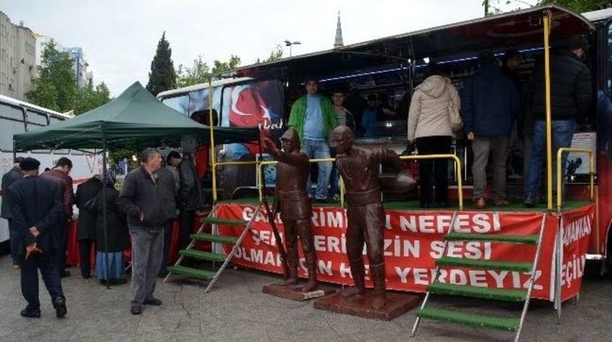 &Ccedil;anakkale Gezici Savaş M&uuml;zesi &Ccedil;orlu'da