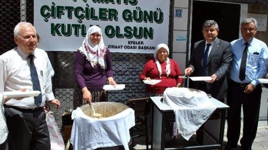 Efeler Ziraat Odası&rsquo;ndan &Uuml;retici Ve Soma Şehitleri İ&ccedil;in Keşkek Hayrı