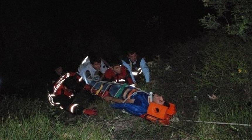 U&ccedil;urumdan Yuvarlanan Gen&ccedil; G&uuml;&ccedil;l&uuml;kle Kurtarıldı