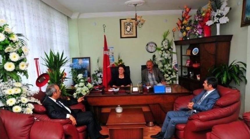 Rekt&ouml;r Battal'dan Belediye Başkanlarına Ziyaret