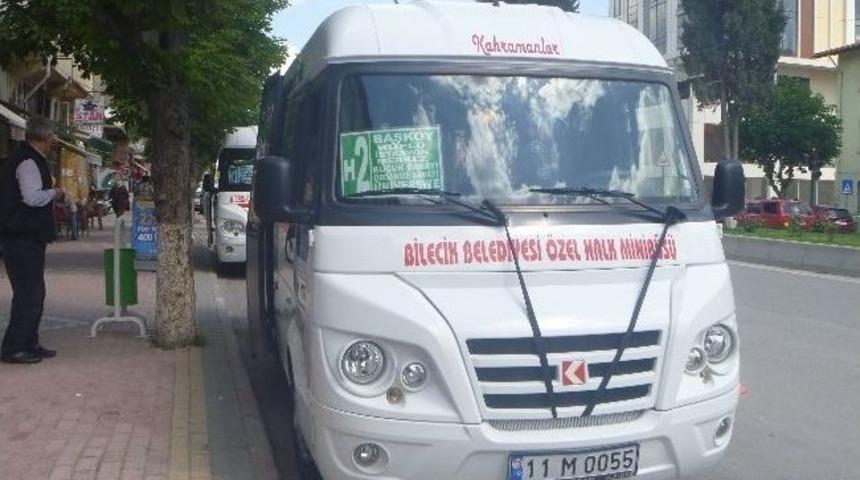 Bilecik'teki Minib&uuml;s&ccedil;&uuml; Esnafı Soma'nın Yasını Tutuyor