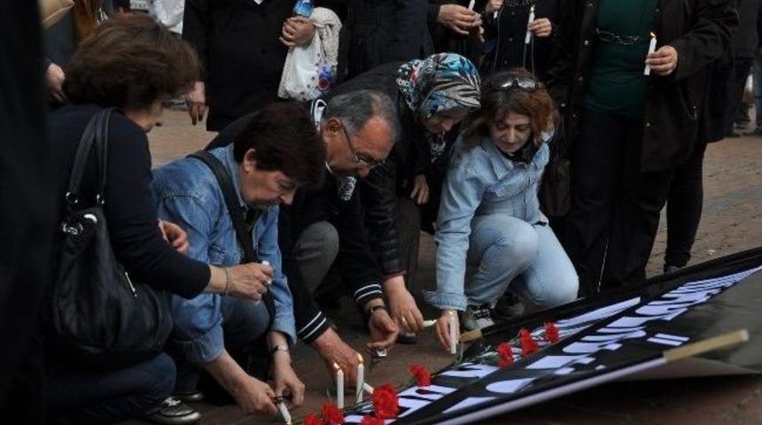 İneg&ouml;l'de Maden Kazası Protestosu