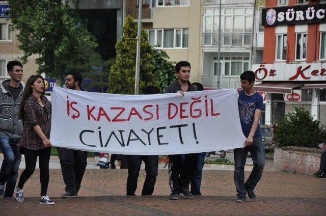 İnegöl'de Maden Kazası Protestosu