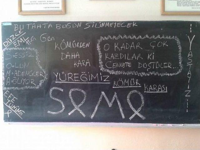 &Ouml;ğrenciler Bedenleri İle Soma Yazdı 1