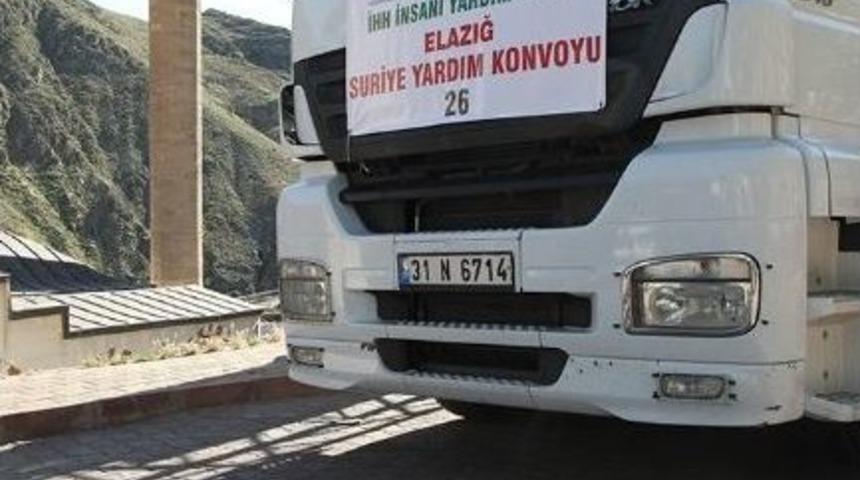 Keban İl&ccedil;esinden Suriye'ye 1 Tır Dolusu Un Yardımı