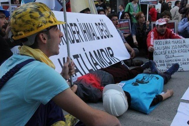 Samsun'da Soma Protestosu