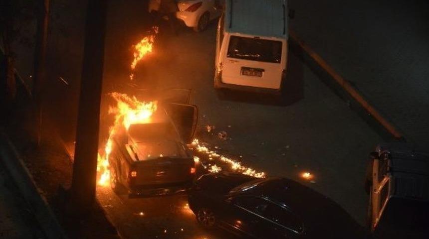 Saldırıya Uğrayan Polisler Yanmaktan Son Anda Kurtuldu