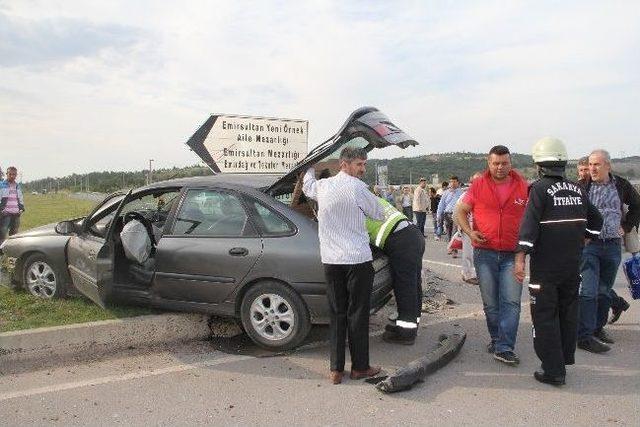 Sakarya da Trafik Kazası: 2 Yaralı 2