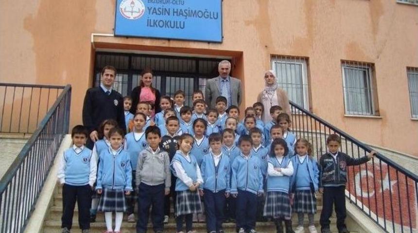 Yasin Haşimoğlu İlk&ouml;ğretim Okulu &Ouml;ğrencilerine Trafik Kuralları Eğitimi Semineri Verildi