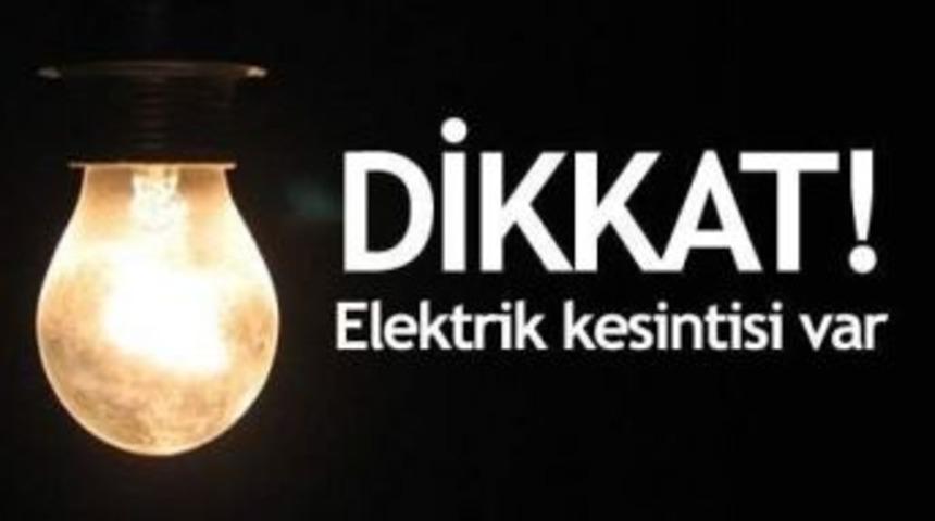 Efeler&rsquo;de Elektrikler Kesilecek