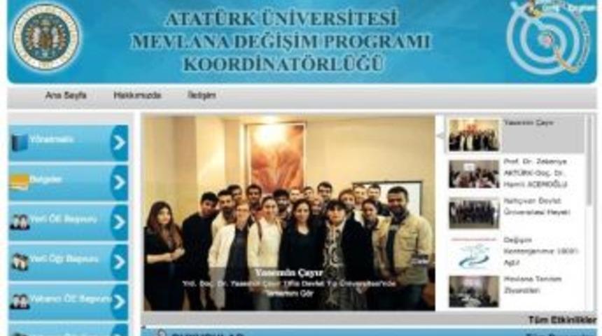 T&uuml;rkiye&rsquo;nin İlk Değişim Programı Otomasyon Sistemi Atat&uuml;rk &Uuml;niversitesi Tarafından Oluşturuldu