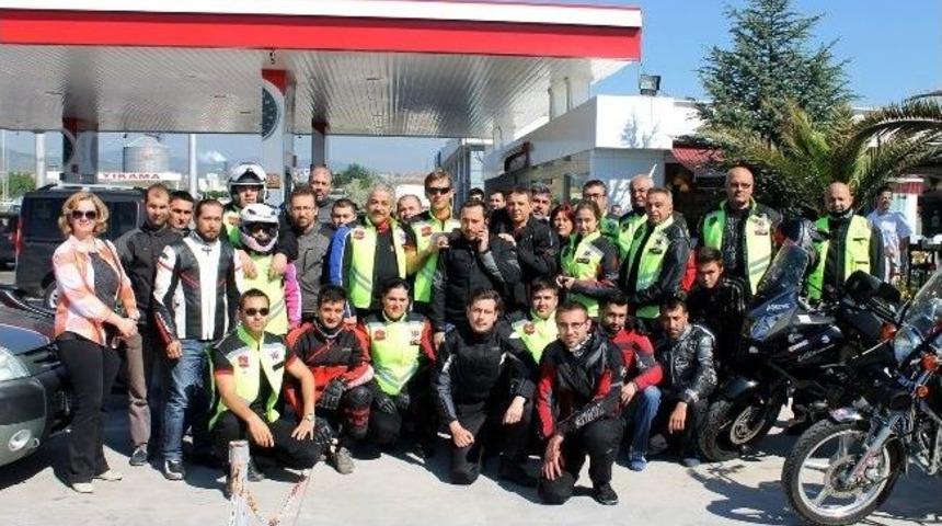 Balıkesirli Motosiklet&ccedil;iler Soma'ya Gitti