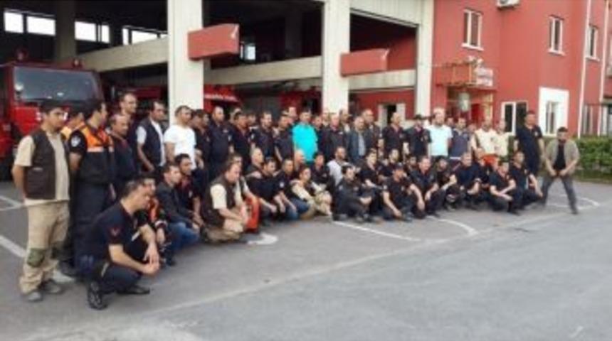 İtfaiyeciler Meslektaşlarıyla Buluştu