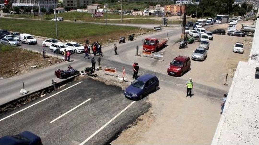 Tamamlanamayan K&ouml;rfez Yol Kavşağı Tehlike Sa&ccedil;ıyor