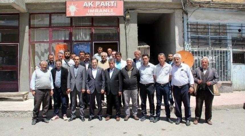 Ak Parti İl Başkanı Şahin, İmranlı İl&ccedil;e Teşkilatını Ziyaret Etti