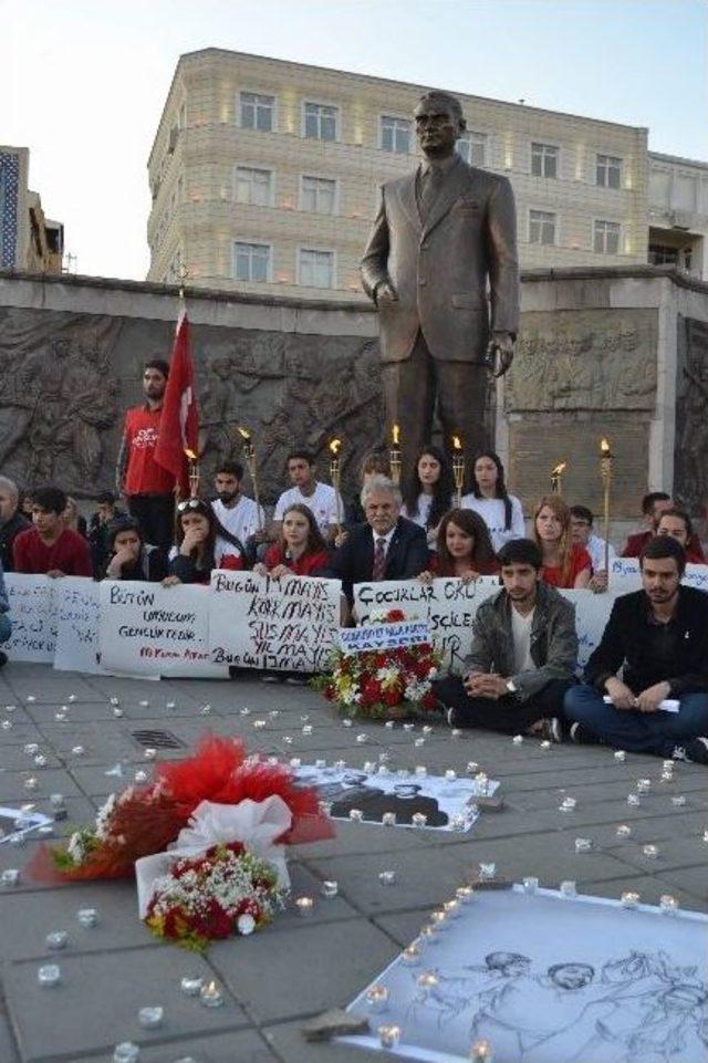 Chp İl Teşkilatından Soma’da Hayatını Kaybedenler İçin Oturma Eylemi