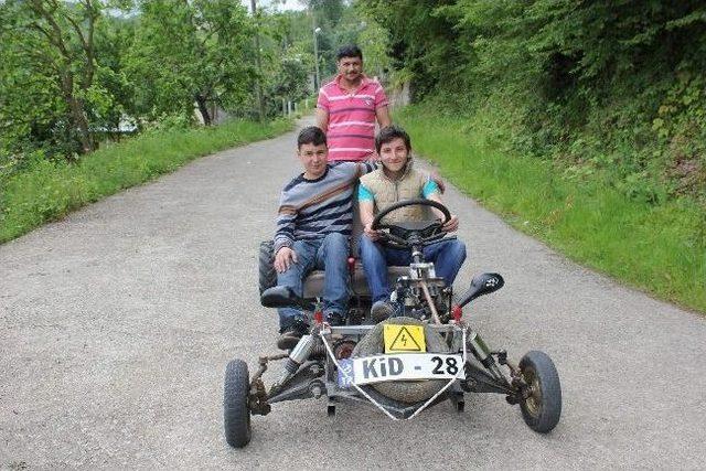 Giresun&rsquo;da Mucit &Ouml;ğrenciler Motosiklet Motorundan Ara&ccedil; Yaptılar 1