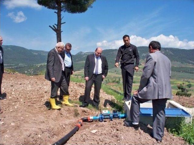 Düzmeşe Ve Oğulpaşa Köylerinde Arazi Sulamasında Kullanılan Hatta Sayaçlar Takıldı