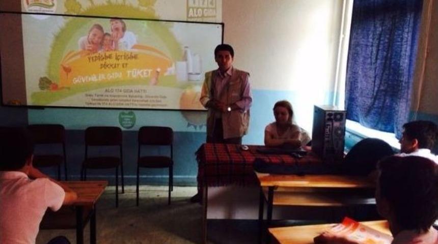 &Ccedil;aycuma'da &Ouml;ğrencilere Gıda &Uuml;zerine Eğitim Veriliyor