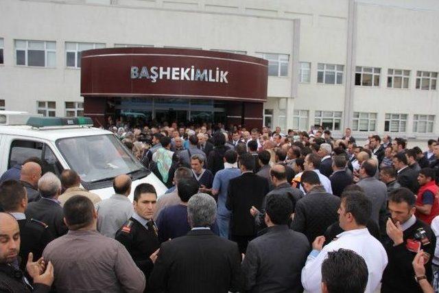 Erzurum'da Kkka'dan Ölen Hastane Personeli Son Yolculuğuna Uğurlandı