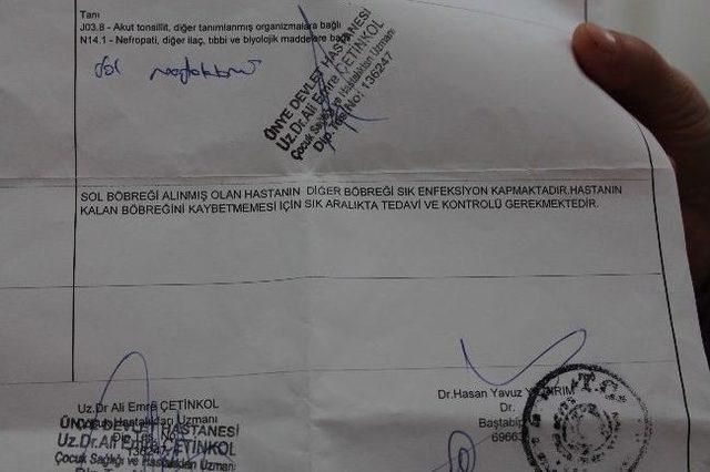 Minik Yağmur Tedavi Olmazsa İkinci B&ouml;breğini De Kaybedecek 1