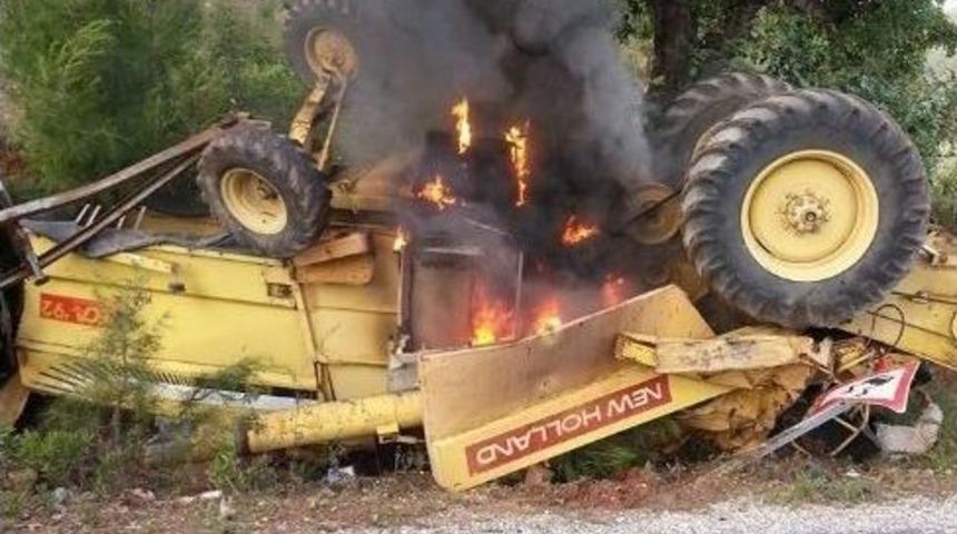 Devrilerek Alev Alan Bi&ccedil;erd&ouml;verde Can Pazarı