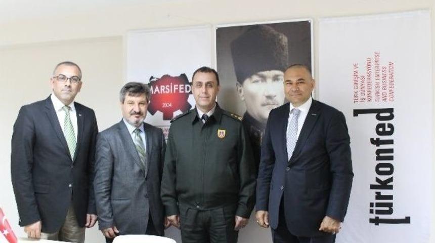 Garnizon Komutanı Saldık&rsquo;tan Marsifed&rsquo;e Ziyaret