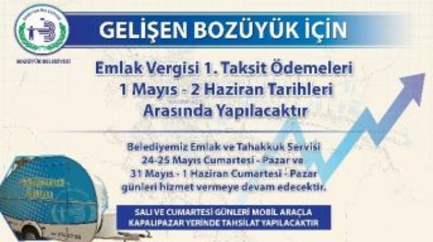 Emlak Vergilerinin 1. Taksitlerinde Son G&uuml;n 2 Haziran