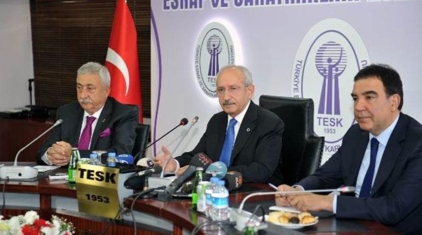 Kılı&ccedil;daroğlu, Tesk Başkanı Paland&ouml;ken'i Ziyaret Etti