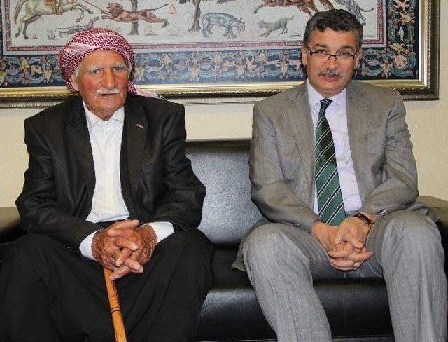 Şivan Perwer&rsquo;in Babası Başkan G&uuml;ven&ccedil;&rsquo;i Ziyaret Etti 1