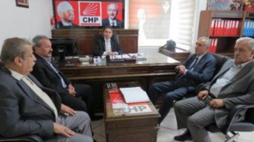 Esnaf Kuruluşlarından Chp&rsquo;ye Taziye Ziyareti