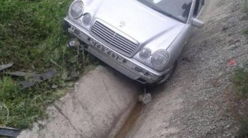 Otomobil Kanala D&uuml;şt&uuml;: 1 Yaralı