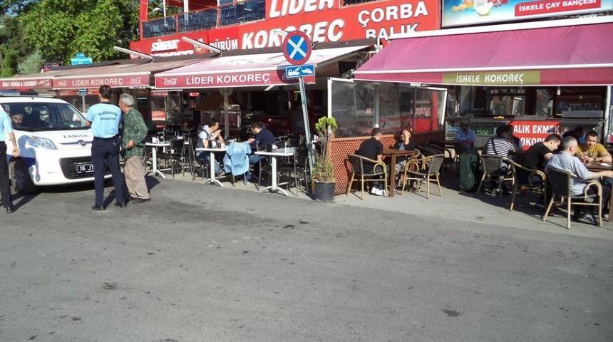 Mudanya'da Uygunsuz Kaldırım Işgalleri Sonlandırılıyor