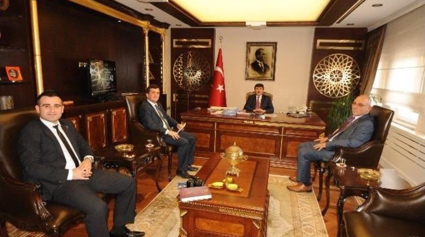 Trabzon Esnaf Ve Sanatkarlar Odası Başkanı Metin Kara'dan Vali &Ouml;z&rsquo;e Ziyaret