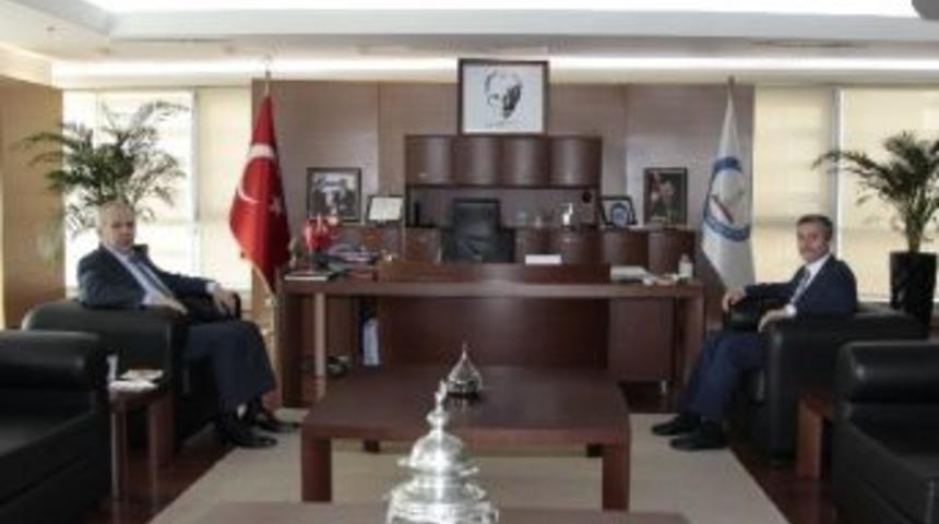 Vali Ata&rsquo;dan Başkan Tahmazoğlu&rsquo;na Hayırlı Olsun Ziyareti