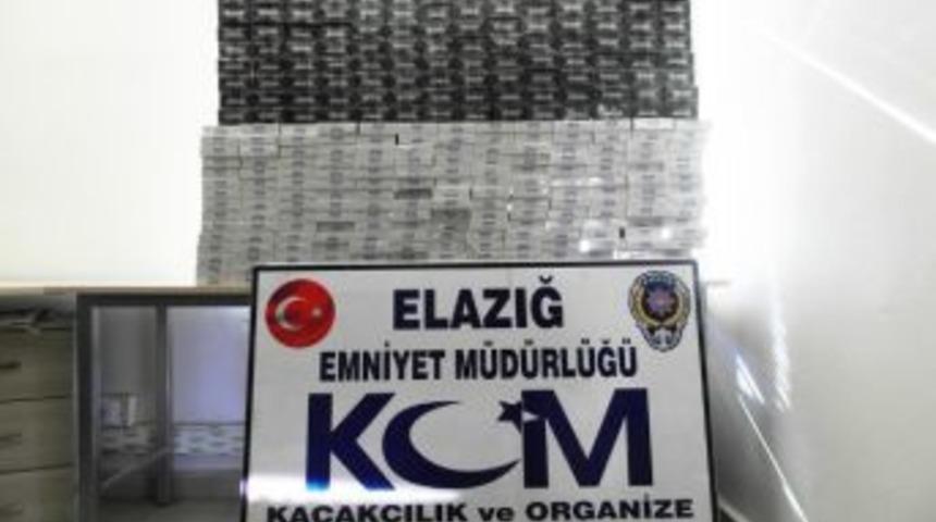 Elazığ&rsquo;da 3 Bin 440 Paket Ka&ccedil;ak Sigara Ele Ge&ccedil;irildi