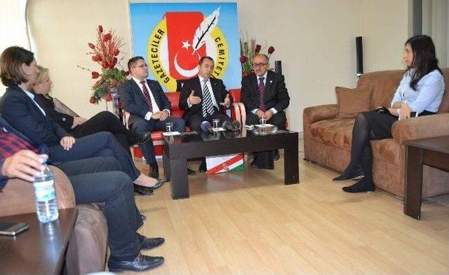 Macaristan Ticaret Ateşe sinden Kayseri Gazeteciler Cemiyetine Ziyaret 1