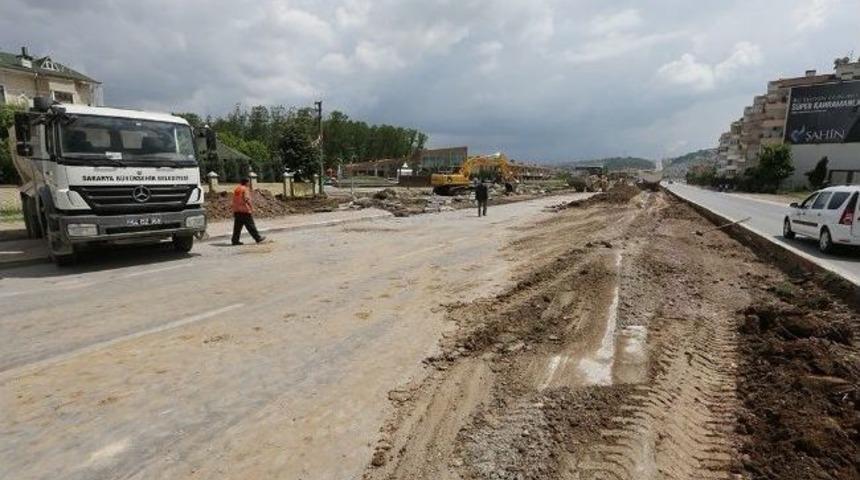 Serdivanda Kavşak &Ccedil;alışmaları Devam Ediyor
