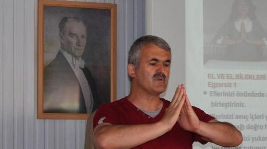 Korkuteli Milli Eğitim Personeli Egzersiz Yaptı