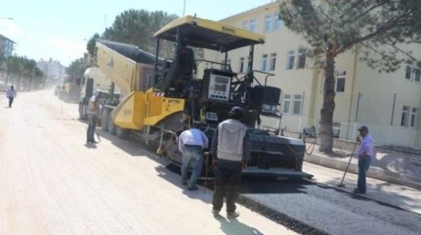 G&ouml;rdes'te Şehiri&ccedil;i Yollar Asfaltlanıyor