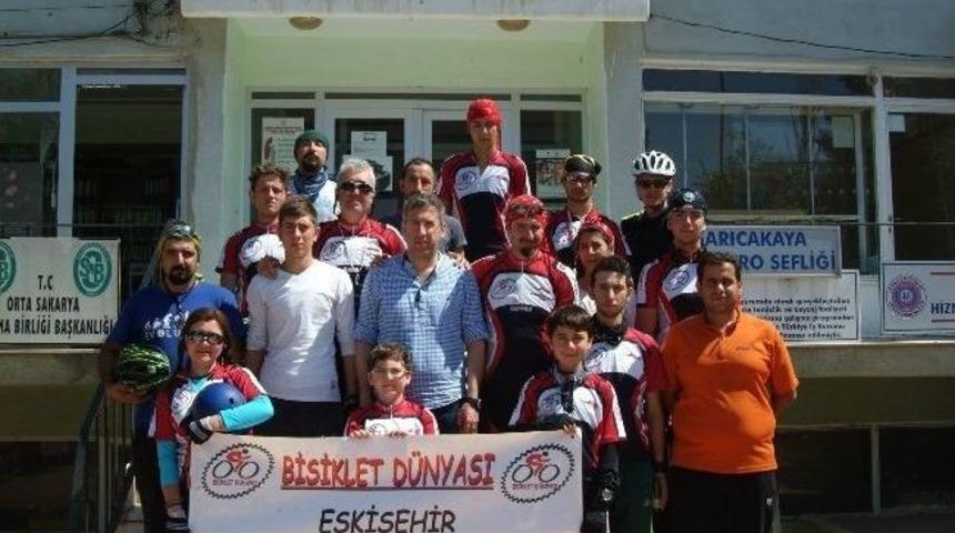Sarıcakaya'da Bisiklet Turları B&uuml;y&uuml;k İlgi G&ouml;rd&uuml;