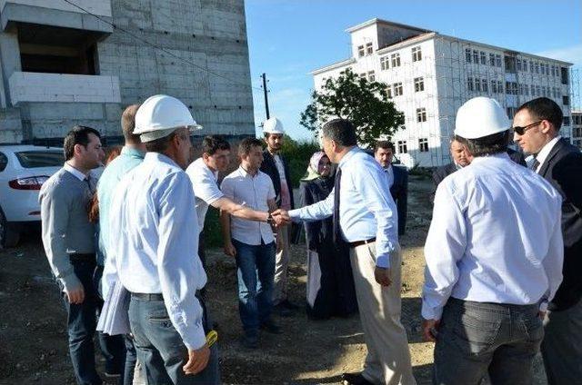 Tekirdağ Valisi Ali Yerlikaya Okul İnşaatlarını İnceledi