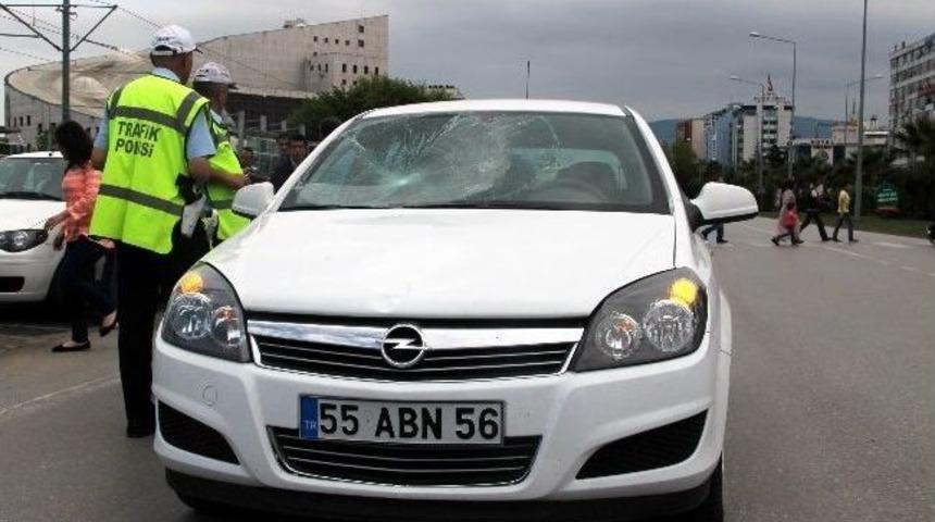 Samsun'da Trafik Kazası: 1 Yaralı