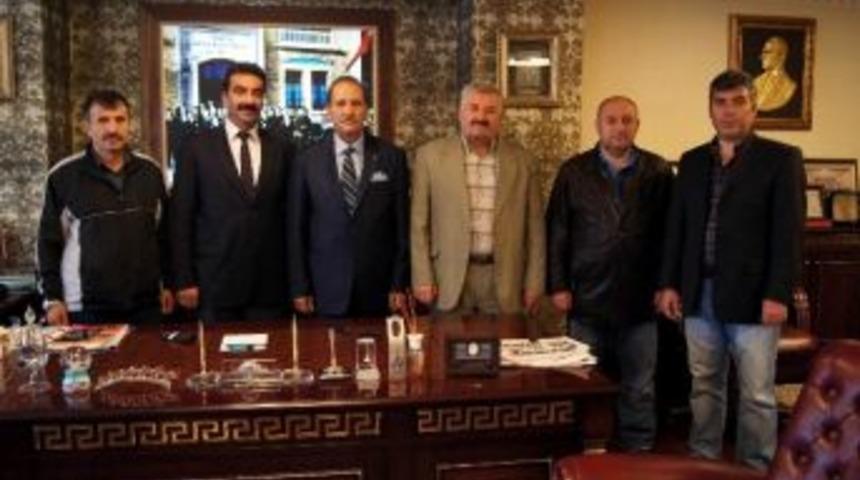 Halk Otob&uuml;s&ccedil;&uuml;leri Kooperatifinden Sesob Başkanı K&ouml;ksal&rsquo;a Ziyaret