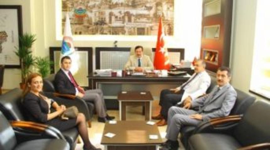 D&uuml;nyag&ouml;z Samsun&rsquo;dan Başkan Tok&rsquo;a Ziyaret