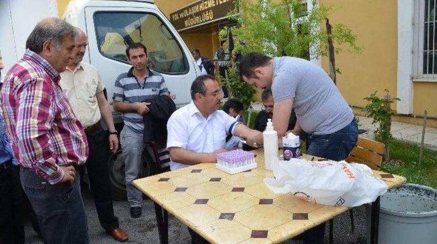 Özel İdare İşçi Personeli Sağlık Taramasından Geçirildi