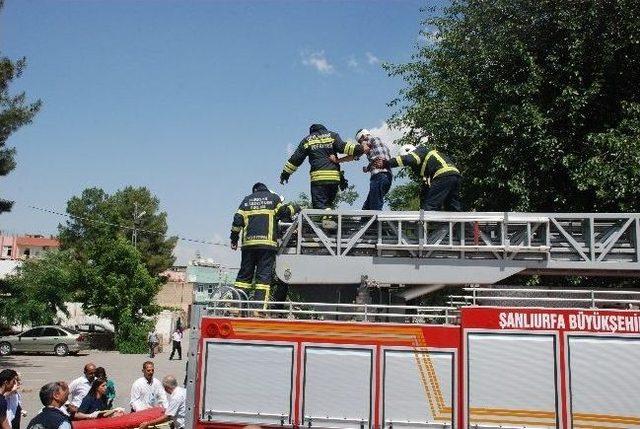 Ceylanpınar Devlet Hastanesinde Tatbikat