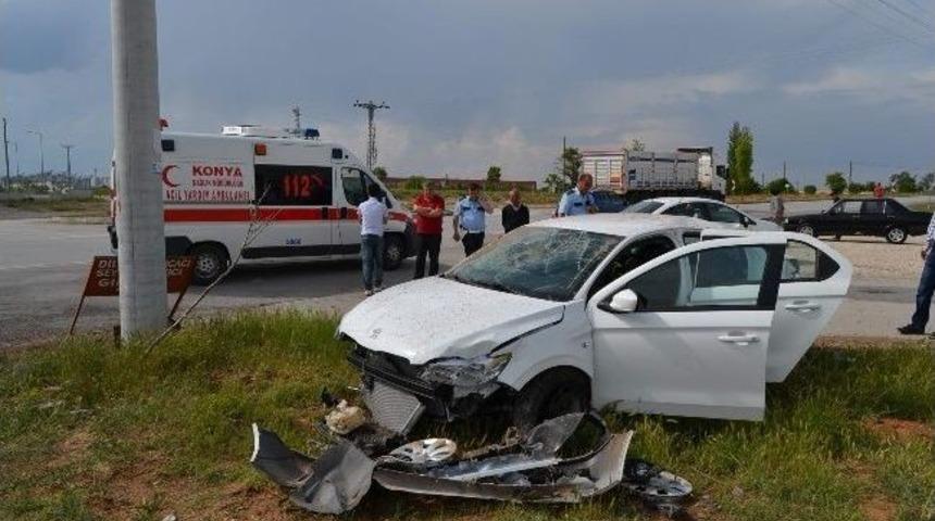 Kulu&rsquo;da Trafik Kazası: 1 Yaralı